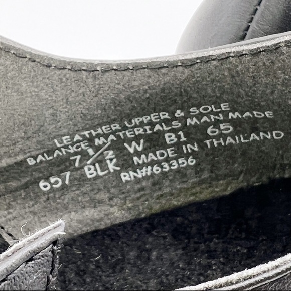 7.5W 7.5 WIDE Capezio 657 Manhattan Xtreme Black Leather Tap Dance Shoes Heels - Picture 13 of 14